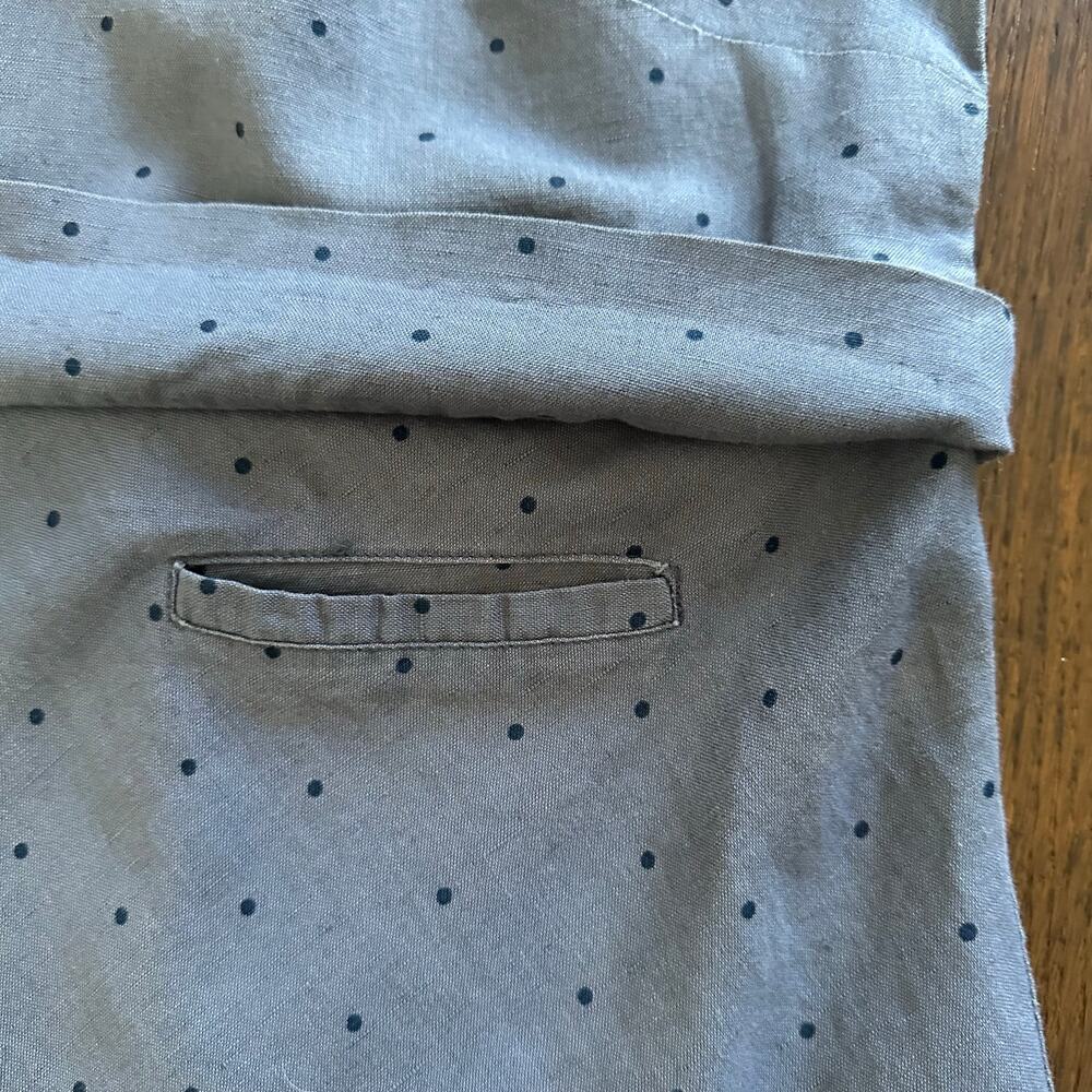Gudrun Sjödén Polka Dot Organic Earthy Linen Cotton Tunic Sleeveless Dress Sz M - Picture 14 of 14